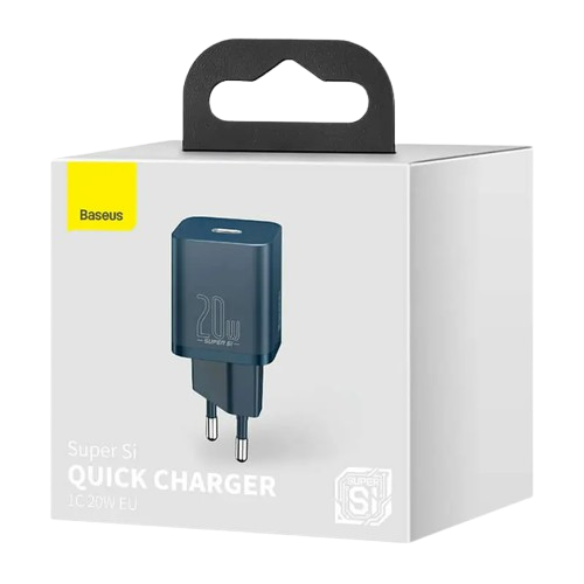 Мережевий зарядний пристрій Baseus Si 1USB-C 20W CCSUP-B03 Blue